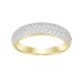 LADIES BAND 0.50CT ROUND DIAMOND 10K YELLOW GOLD