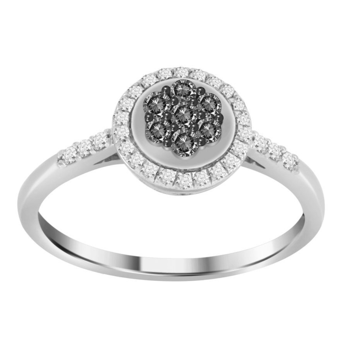 LADIES RING 0.25CT ROUND DIAMOND 10K WHITE GOLD LADIES RING 0.25CT ROUND DIAMOND 10K WHITE GOLD