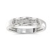 MEN'S BAND 0.25CT ROUND DIAMOND 10K WHITE GOLD