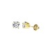 LADIES STUD EARRINGS 0.15CT ROUND DIAMOND 14K YELLOW GOLD