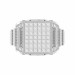 LADIES RING 4.00CT ROUND/PRINCESS/BAGUETTE DIAMOND 10K WHITE GOLD