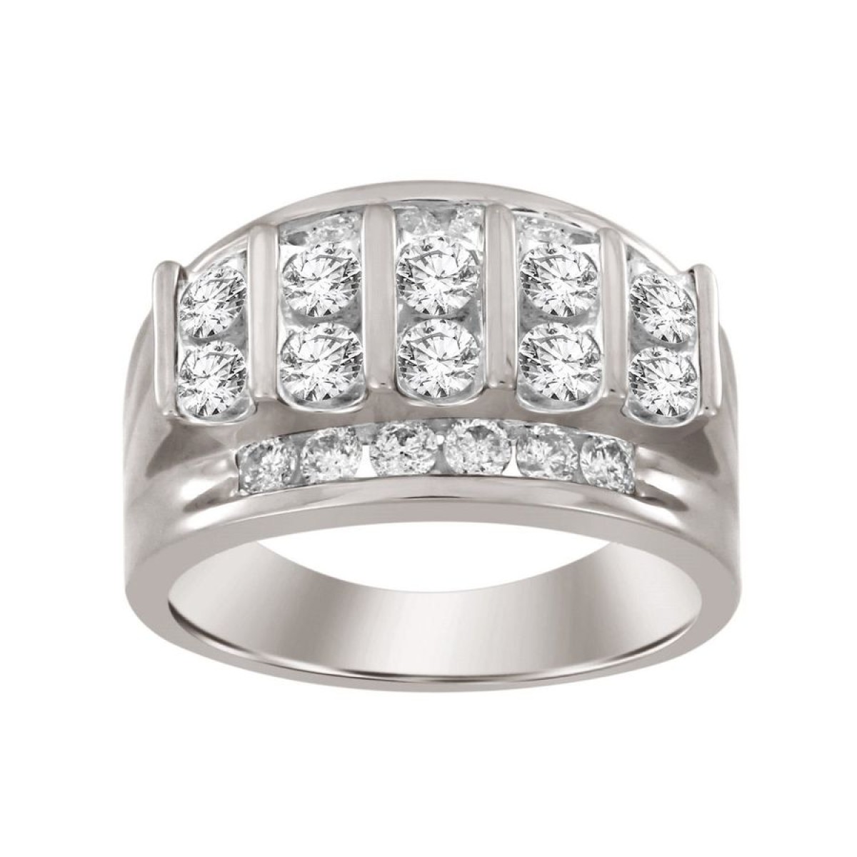 MEN'S RING 2.00CT ROUND DIAMOND 14K YELLOW GOLD MEN'S RING 2.00CT ROUND DIAMOND 14K YELLOW GOLD